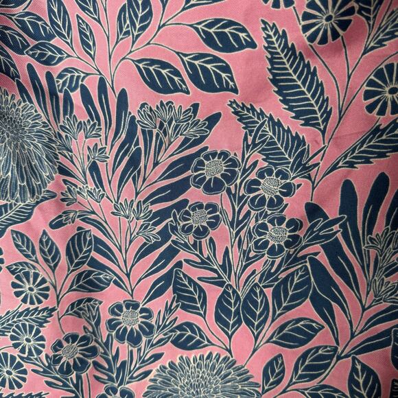 J. Crew x Abigail Borg Pink & Blue Floral 100% Silk Lined Skirt 34 x 25 Size 12 - Picture 2 of 8